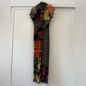Fuzzi Abito Patchwork Dress